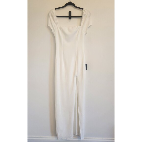 Lulu's Elegant White Wedding Dress - Picture 4 of 10